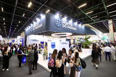 Tecnologia e 90 anos do Porto marcam stand da Portos do Paraná na Intermodal