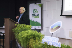 Rafael Greca, secretário de Estado do Desenvolvimento Sustentável, durante a apresentação do MonitoraPRAD para servidores da Sedest