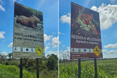Placas do Parque Nacional Ilha Grande