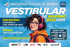  Inscrições para o Vestibular de Inverno da UEM começam nesta quinta
