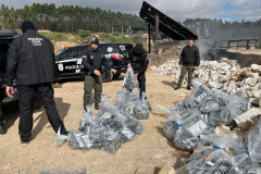  PCPR incinera maior carga de cocaína já apreendida em Curitiba 