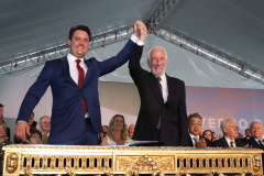 Posse do governador Carlos Massa Ratinho Junior. Na foto, o governador e o vice, Darci Piana   -   Curitiba, 01/01/2019   - Foto: Rodrigo Félix Leal