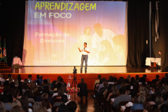 Governador Carlos Massa Ratinho Junior participa do Seminário Aprendizagem em Foco  2019. O evento é organizado pela Secretaria de Estado da Educação e direcionado aos diretores das 2,1 mil escolas estaduais, chefes dos Núcleos Regionais de Educação e coordenadores pedagógicos das regionais. O seminário acontece no Centro de Capacitação de Faxinal do Céu, no município de Pinhão (Centro-Sul).  -  Faxinal do Céu, Pinhão, 22/01/2019  -  Foto: Rodrigo Félix Leal