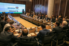 Governador Carlos Massa Ratinho Junior durante reunião com a equipe de governo. Curitiba,29/01/2019 - Foto: Maurílio Cheli/ANPr