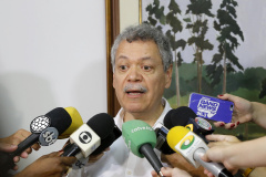 O diretor presidente do Simepar, Eduardo Alvin Leite, falou sobre situação das barragens do Paraná.Curitiba, 29-01-19.Foto: Arnaldo Alves / ANPr.