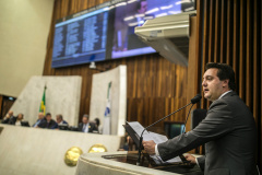 Governador Carlos Massa Ratinho Junior, apresenta Programa de Governo para Deputados na Assembleia Legislativa. Curitiba, 04/02/2019. Foto: Maurilio Cheli/ANPr