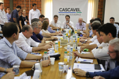 Governador Carlos Massa Ratinho Júnior coordena reunião do secretariado durante o Show Rural - Cascavel, 07/02/2019 - Foto: José Fernando Ogura/ANPr