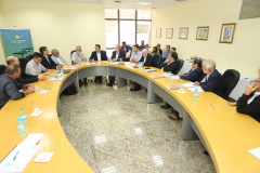  O governador Carlos Massa Ratinho Junior participou nesta segunda-feira (11) da primeira reunião ordinária de 2019 da diretoria da Organização das Cooperativas do Estado do Paraná (Ocepar), na sede da entidade, em Curitiba.  -  Curitiba, 11/02/2019. Foto: Rodrigo Felix Leal/ANPr