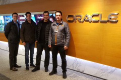 Governador Carlos Massa Ratinho Junior visita sede da Oracle, nos Estados Unidos. Foto: Divulgação/ANPr
