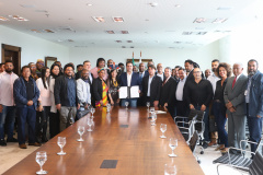 Governador Carlos Massa Ratinho Junior sanciona a lei que institui o Dia Estadual de Luta pela Eliminação da Discriminação Racial. A Lei define que a data será celebrada anualmente em 21 de março.  -  Curitiba, 21/03/2019  -  Foto: Rodrigo Félix Leal/ANPr