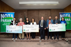 O Governo do Estado entrega os três principais prêmios do sorteio de fevereiro do programa Nota Paraná.  A solenidade de premiação acontece na Secretaria de Estado da Fazenda, em Curitiba nesta quinta-feira (21).   Curitiba, 21/03/2019 -  Foto: Geraldo Bubniak/ANPr