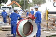 Presente em 345 municípios no Paraná, a Companhia de Saneamento do Paraná (Sanepar) comemora o Dia Mundial da Água com um índice de 100% no atendimento com água tratada da população urbana atendida nessas cidades. São mais de 3 milhões de ligações de água, 54 mil quilômetros de redes distribuidoras e 166 estações de tratamento. A Sanepar também atende Porto União, em Santa Catarina.  -  Curitiba, 21/03/2019  -  Foto:  Divulgação Tecpar