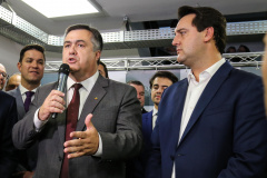 Governador Carlos Massa Ratinho Junior participa da posse do secretário de Estado da Saúde, Carlos Alberto Gebrim Preto (Beto Preto). Curitiba, 25/03/2019. Foto: Geraldo Bubniak/ANPr