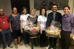 Prefeitos e representantes políticos, diretores e membros de associações comerciais e lideranças empresariais e comunitárias participaram nesta sexta (29) de uma reunião na prefeitura de Campo Mourão com o presidente da Fomento Paraná, Heraldo das Neves, e a assessora de relações institucionais, Emilia Belinati.  -  Campo Mourão, 29/03/2019  -  Foto: Divulgação FomentoParaná