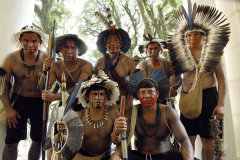 Indígenas do Povo Fulni-ô visitam a SEEC.Curitiba, 13 de abril de 2016.Foto: Kraw Penas/SEEC