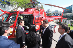 O governador Carlos Massa Ratinho Junior esteve nesta terça-feira (2) na 12ª edição da feira internacional de segurança LAAD Defence & Security, no Rio de Janeiro. A viagem teve como objetivo conhecer tecnologias que possam ser aplicadas no Paraná para reforçar e aprimorar o sistema segurança pública. Foto: Rodrigo Felix Leal/ANPr