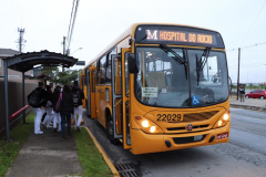 Entrou em operação nesta segunda-feira (08) a linha Tubo Ferrari/Hospital do Rocio, que permitirá a ligação ao Hospital, em Campo Largo, saindo da Estação Tubo Ferrari. Foto: COMEC