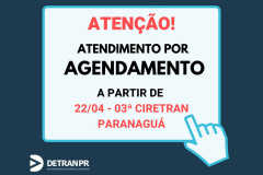 Usuários do Detran de Paranaguá terão que agendar atendimento 