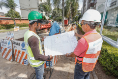 Escavações na rede de gás natural exigem cuidados . Foto: Divulgação/Compagas
