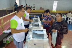 A feira de serviços Paraná Cidadão ofertou diversos serviços gratuitos para a população do município de Palotina e região. Durante os três dias de evento mais de 2 mil pessoas passaram pelo Ginásio Municipal de Esportes Romeu  Hendges (Umesp).Foto:SEJUT