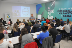 Fomento Paraná prepara nova turma de agentes de crédito A fase presencial do treinamento acontece nas instalações do Centro de Capacitação do Sebrae-PR em Curitiba. Foto: Divulgação/Fomento Paraná