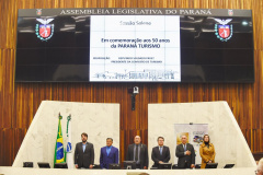 A Assembleia Legislativa homenageou nesta segunda-feira (27), em sessão solene, a Paraná Turismo, que completa 50 anos de serviços prestados ao Estado