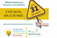 A Secretaria de Estado da Saúde e a Escola de Saúde Pública do Paraná são parceiras do Instituto de Estudos em Saúde Coletiva (Inesco) na realização da 5ª Mostra Paranaense de Pesquisa em Saúde.  -  Curitiba, 28/05/2019  -  Foto: Divulgação SESA