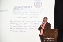 O segundo dia do Encontro Estadual de Gestores de Turismo promovido pela Paraná Turismo foi marcado por duas apresentações importantes e visitas técnicas O diretor técnico da Paraná Turismo Rafael Andreguetto fez a abertura.  Curitiba, 28/05/2019  -  Foto:  Denis Ferreira Netto/SEDEST