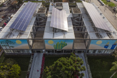 Painéis fotovoltaicos instalados no teto da Prefeitura. Curitiba, 21/05/2019. Foto: Pedro Ribas/SMCS