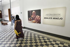  A exposição "História sem fim: o pensamento revolucionário de Adalice Araújo", no hall da Secretaria de Estado da Cultura do Paraná( SEEC). Curitiba, 01 de abril de 2019.Foto: Kraw Penas/SEEC