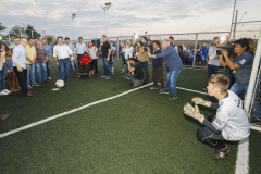 Londrina, no Norte do Paraná, ganhou uma unidade do projeto Arena Multiuso, espaço para atividades esportivas e de recreação, implantado pelo Governo do  Estado, em parceria com o município. Instalada no conjunto residencial Vista Bela, a unidade foi entregue à comunidade pelo governador Carlos Massa Ratinho Junior, nesta quinta-feira (20).  -  Londrina, 20/06/2019  -  Foto: Arnaldo Alves/ANPr