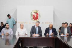 A Receita Estadual do Paraná e a Prefeitura de Maringá firmaram nesta quarta-feira (03) uma parceria que vai aprimorar a fiscalização e promover uma concorrência mais saudável entre os postos de combustível da cidade.  -  Maringá, 03/07/2019  -  Foto: Vivian Silva/Divulgação SEFA