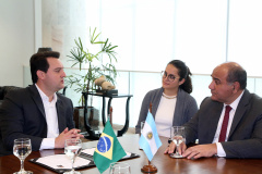 Governador Carlos Massa Ratinho Junior recebe Governador Tucumán Juan Manzur  -  Curitiba, 04/07/2019  -  Foto Gilson Abreu