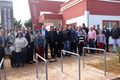 O secretário da Justiça, Família e Trabalho (Sejuf), Ney Leprevost, entregou o Centro de Referência da Assistência Social (Cras) de Ariranha do Ivaí, no norte central do estado.Foto: Divulgação/SEJUF