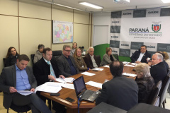 O Conselho de Administração do Complexo Hospitalar do Trabalhador (CHT) realizou sua primeira reunião nesta quarta-feira (18). O objetivo foi discutir e aprovar projetos que ampliam e melhoram o atendimento dos usuários do Sistema Único de Saúde – SUS – nos hospitais que compõem o novo complexo em Curitiba.Foto: Andressa Oliveira