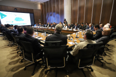 Governador Carlos Massa Ratinho Junior, participa da reunião com os secretários.Curitiba, 30-07-19.Foto: Arnaldo Alves / ANPr.