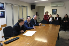 Foi realizada nesta quarta feira (30), a 77° reunião ordinária do CEPATUR – Conselho Paranaense de Turismo. Antes da abertura oficial o presidente da Parana Turismo Jacob Mehl, seguido pelo secretário de desenvolvimento sustentável e do turismo Márcio Nunes, fizeram uso da palavra. Na sequência o presidente do conselho Antônio Azevedo iniciou a reunião que aconteceu no Auditório da SEDEST, secretaria de desenvolvimento sustentável e do turismo Foto: Divulgação/SEDEST