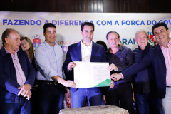 O governador Carlos Massa Ratinho Junior autorizou nesta quinta-feira (8), em Pato Branco, o repasse de R$ 20 milhões para a construção do novo prédio da prefeitura da cidade. O convênio prevê R$ 6 milhões de contrapartida municipal. 