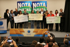São três entidades de assistência social as ganhadoras deste mês dos prêmios distribuídos pelo programa Nota Paraná, mantido pela Secretaria de Estado da Fazenda. O programa devolve 30% do Imposto sobre Circulação de Mercadorias e Serviços (ICMS) recolhido pela Receita Estadual ao consumidor que pede nota fiscal no comércio. Foto: José Fernando Ogura/AEN