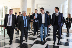 O governador Carlos Massa Ratinho Junior recebe nesta sexta-feira (23), o  ministro da Ciência e Tecnologia, Inovação e Comunicação, Marcos Pontes, no Palácio Iguaçu em Curitiba.  Curitiba, 23/08/2019 -Foto: Geraldo Bubniak/AEN