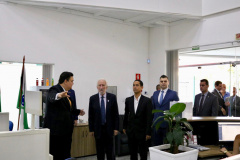Novos contratos de leniência e a intensificação da fiscalização sobre o serviço público estadual levaram a Controladoria-Geral do Estado a reestruturar a área de corregedoria, com novo espaço e mais servidores.

A inauguração oficial das novas dependências ocorreu nesta quinta-feira (12), com a presença do vice-governador Darci Piana, do controlador-geral do Estado, Raul Siqueira, e funcionários da CGE. Foto: Camila Tonetti/Vice-governadoria