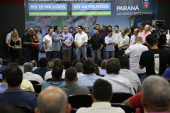 O governador Carlos Massa Ratinho Junior autorizou nesta quinta-feira (12) a liberação de cerca de R$ 20,9 milhões para a ampliação do atendimento da Santa Casa de Paranavaí. Do total, R$ 19,6 milhões são para aquisição de equipamentos para a nova ala do hospital, a Unidade Morumbi. O restante será usado na construção da área que receberá o laboratório de Análises Clínicas do complexo. Foto: José Fernando Ogura/AEN