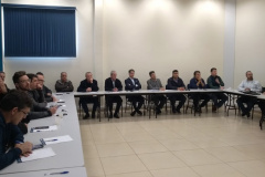 O diretor-presidente da Sanepar, Claudio Stabile, apresentou nesta segunda-feira (23) ao Conselho de Desenvolvimento Econômico de Ponta Grossa a nova proposta de contrato de programa da companhia para o município. A apresentação ocorreu em reunião ordinária do conselho.Foto: Divulgação/Sanepar