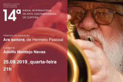 Exposição "Ars Sonora" inaugura no Teatro Guaíra com presença de Hermeto Pascoal. 