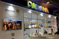 A Paraná Turismo finalizou nesta sexta-feira (27) a participação em uma das maiores feiras do setor e de negócios do País – 47ª Abav Expo Internacional de Turismo e 52º Encontro Comercial Braztoa, que aconteceu em São Paulo. Durante três dias, assessores técnicos apresentaram o potencial turístico do Estado, com diversas atividades, como palestras e painéis do trade relacionados a investimentos, mostrando as regiões turísticas do Paraná. Foto: Edson Thomaz/Paraná Turismo