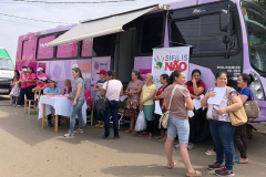 Começou nesta quarta-feira (2) em Coronel Domingo Soares e Cândido de Abreu o Paraná Rosa, campanha que vai passar por 43 municípios do Estado levando ações de prevenção e promoção do cuidado integral à saúde das mulheres. Foto: Divulgação/SESA