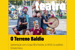 Grupo Olho Rasteiro apresenta O Terreno Baldio na Biblioteca