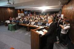 O secretário de Agricultura e Abastecimento Norberto Ortigara, participa da Audiência Pública que trata da incorporação da Emater, CPRA, Codapar e do Iapar, na Assembleia Legislativa.Curitiba, 09-10-19.Foto: Arnaldo Alves / AEN.