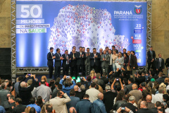 O governador Carlos Massa Ratinho Junior anuncia nesta segunda-feira (21) a liberação de R$ 50 milhões para ações da área da saúde.   Curitiba, 21/10/2019 - Foto: Geraldo Bubniak/AEN