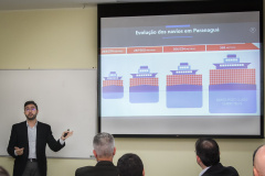 A empresa pública Portos do Paraná voltou a se reunir com o Conselho Temático de Infraestutura do G7, no Sindicato e Organização das Cooperativas do Estado do Paraná (Ocepar). Nesta terça-feira (22), esteve em debate a construção do Plano Ferroviário Paranaense, proposto pelo setor produtivo. A ideia é aumentar a participação do modal no transporte de cargas, com a reestruturação da malha ferroviária. Foto: Ocepar